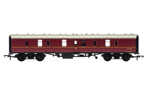 Hornby R4625 Railroad Mk1 Parcels Coach M81389 BR Maroon - OO Scale