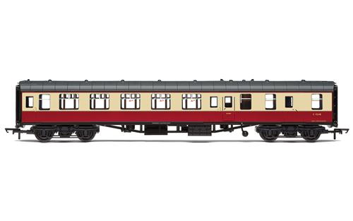Hornby R4823 Mk1 BSO 2nd Class Brake Coach Number E9248 in BR Crimson & Cream Livery - OO Scale