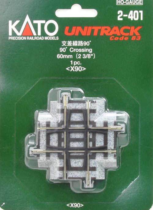 Kato 2-401 Unitrack (X90) Crossing 90 Degree - OO / HO Scale