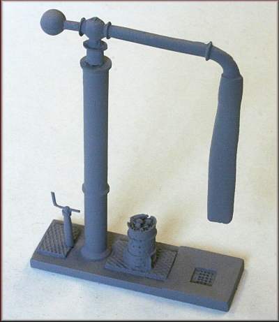 Knightwing B34 Water Crane for Steam Loco (Unpainted Lead Kit) - OO / HO Scale