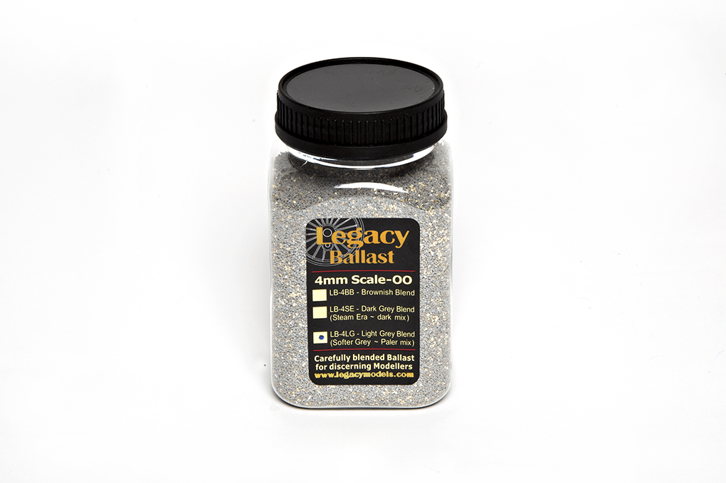 Legacy Ballast LB-4LG Light Grey Blend - Softer Grey - Paler Mix (Suitable for OO and HO Scales)