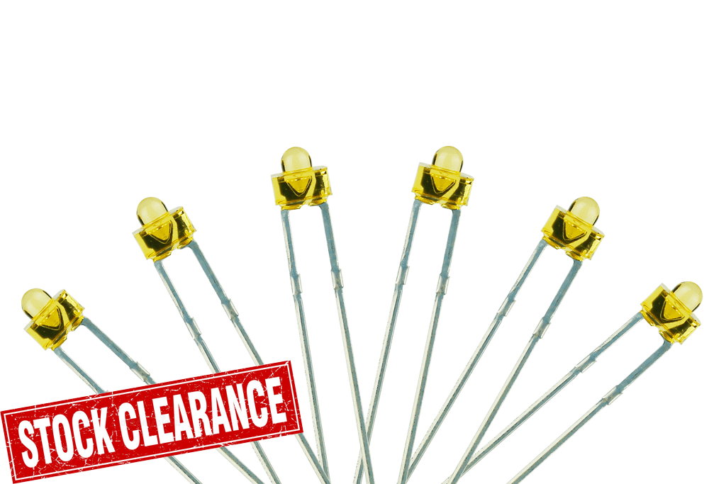 DCC Concepts LED-PWD Panel Dot LEDs Type - Prototype White  6 x 1.8mm (with resistors) ** Limited Availability from supplier at this price **