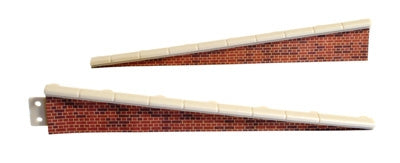 Peco LK-66 Platform Ramps (2) with Brick Edging - OO / HO Scale