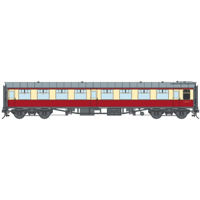 Lionheart Trains / Dapol 7P-001-101 BR Mk1 SO Coach Number E3774 in ER Crimson and Cream Livery -  O Gauge