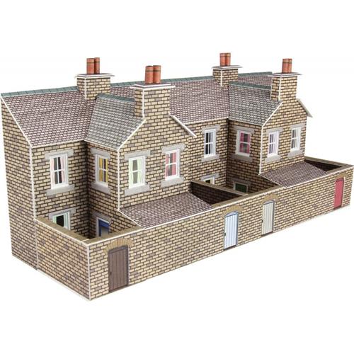 Metcalfe PN177 Low Relief Terraced House Backs Stone - N Scale