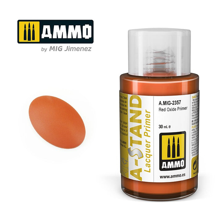 Ammo Mig 2357 A STAND Lacquer Primer, Red Oxide Primer - 30ml