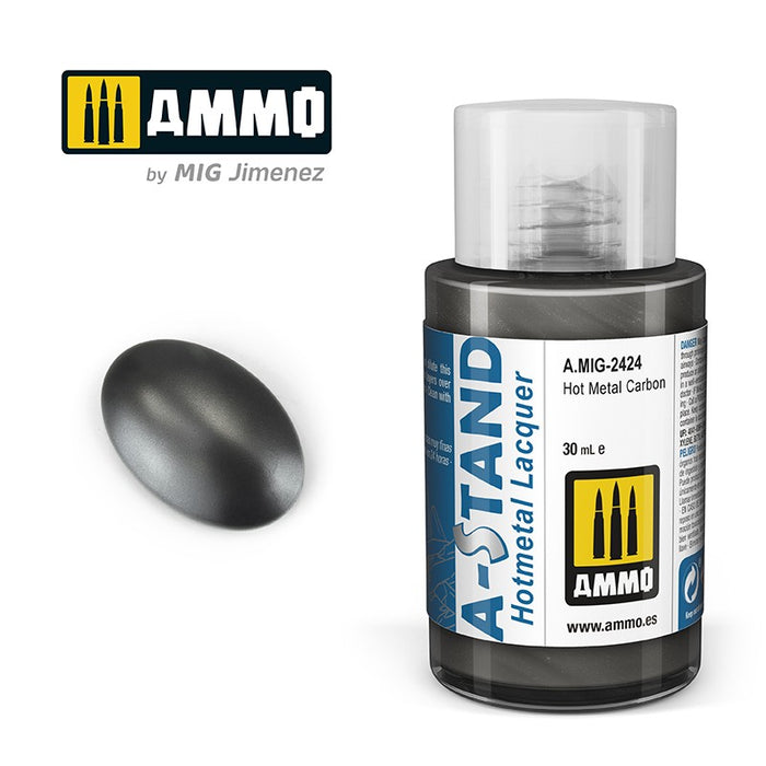Ammo Mig 2424 A STAND Hotmetal Lacquer, Hot Metal Carbon - 30ml