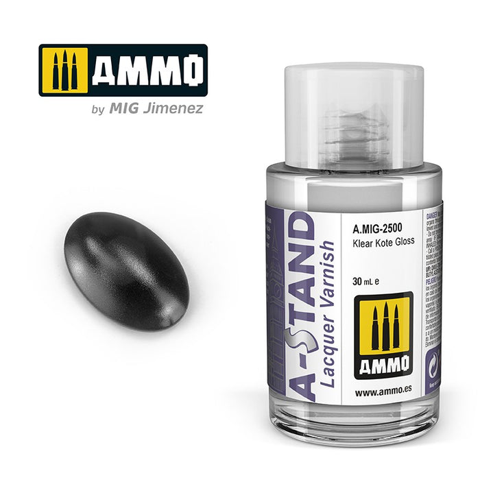 Ammo Mig 2500 A STAND Lacquer Varnish, Klear Kote Gloss - 30ml