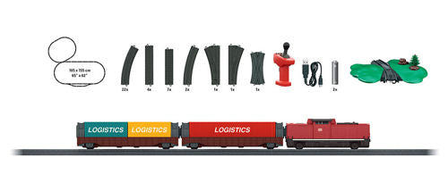 Marklin "My World" 29309 German Freight Starter Set - Complete with Rechargeable Batteries (HO Scale)