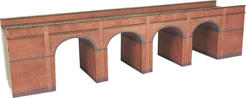Metcalfe PN140 Red Brick Viaduct Card Kit - N Scale