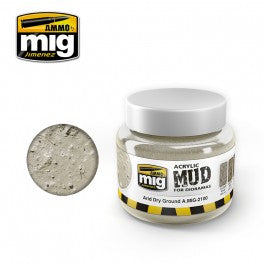 Ammo Mig 2100 Acrylic Mud - Arid Dry Ground (for Dioramas) - 250ml Jar