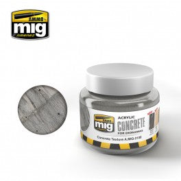 Ammo Mig 2108 Acrylic Concrete - Concrete Texture (for Dioramas) - 250ml Jar