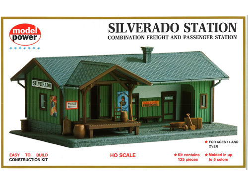 Model Power 605 Silverado Station Kit - Freight / Passenger Station (US Railroad Style) - OO / HO Scale