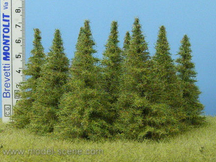 Model Scene MO070 Larch Trees 40mm - 60mm Tall (7 Trees)