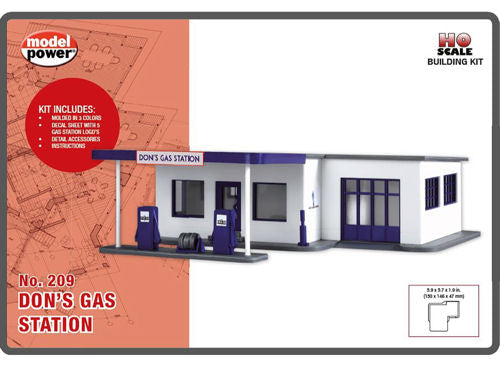 Modelpower Nr 209 Don's Gas Station Kit - HO Scale