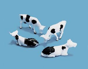 Modelscene 5100 Cows ( 4 per pack - Painted) - OO / HO Scale