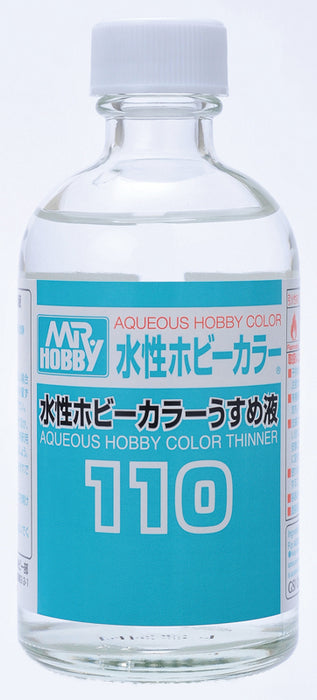 Mr Hobby T-110 Aqueous Hobby Colour Thinner -110ml Bottle
