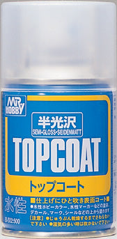 Mr Hobby B502 Topcoat Semi-Gloss - Aerosol 88ml (Water Based)  ** Please note that due to uk postal regulations this product is not available to purchase by mail order **