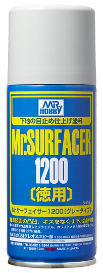 Mr Hobby B-515 - Mr Surfacer (Primer) 1200 - 170ml Aerosol *** Personal Shoppers Only - Not available by Post***