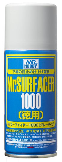 Mr Hobby B-518 - Mr Base White Surfacer (Primer) 1000 - 170ml Aerosol *** Personal Shoppers Only - Not available by Post***