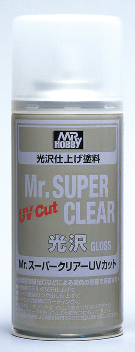 Mr Hobby B522 Mr Super Clear UV Cut Gloss -170ml Solvent Spray) ** Please note that due to UK postal regulations this product is not available to purchase by mail order **