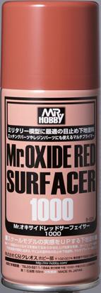 Mr Hobby / Mr Oxide B525 Red  Surfacer 1000 Aerosol (170ml) ** Please note that due to UK postal regulations this product is not available to purchase by mail order **