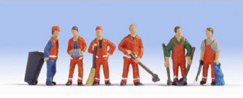 Noch 15029 City Cleaners and Accessories Set - OO / HO Scale