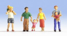 Noch 15592 Parents & Children - 4 parents with 3 children (OO / HO Scale)