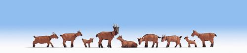 Noch 15752 Goats - 9 per pack - OO / HO Scale