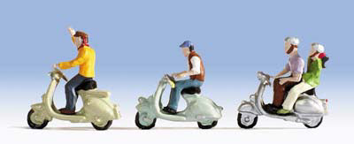Noch 15910 Scooter Riders (3 per pack)  - OO / HO Scale)