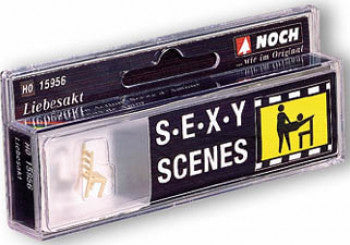Noch 15956 Lovers in Action (Chair) Sexy Scenes Figure Set - OO/HO Scale