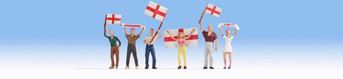 Noch 15972 English Football Fans (Pack of 6) - OO / HO Scale