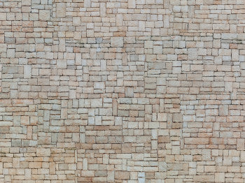 Noch 56642 Limestone Wall - Beige 3D Cardboard Sheet 25cm x 12.5cm (OO / HO Scale)