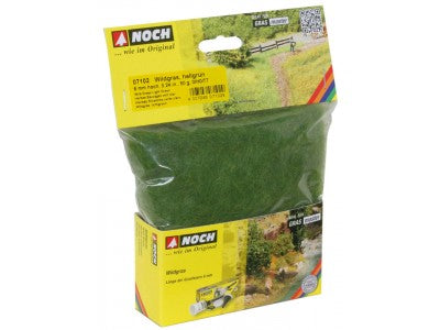 Noch 07102 Light Green Wild Grass - Static Grass 6mm (50g bag)