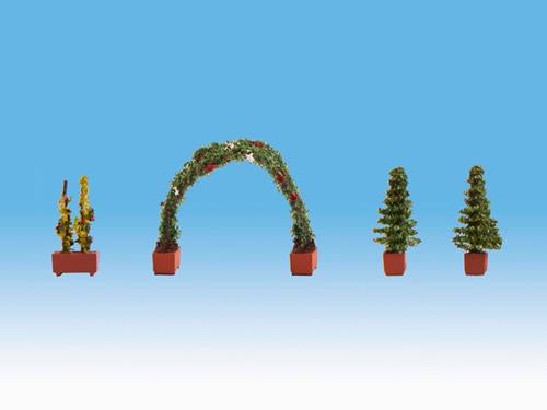 Noch 14022 Thuja (2) Rose and Rose Arch Ornamental Plants - OO / HO Scale