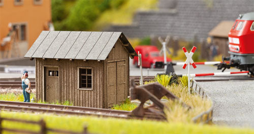 N Scale Laser Cut Wood Depot Kit For Model Railways - Unpainted