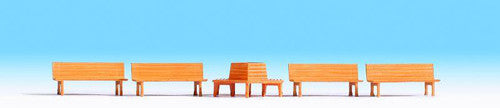 Noch 14851 Benches  - Assessory Set (5 Pieces) - OO / HO Scale