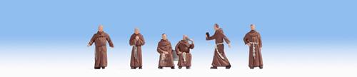 Noch 15401 Monks - 6 Figure Set (OO / HO Scale)