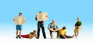 Noch 15575 Readers Figure Set (6 readers) - OO / HO Scale