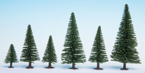 Noch 26820 Fir Trees (25 per pack) Hobby Trees Range (Between 5cm-14cm)