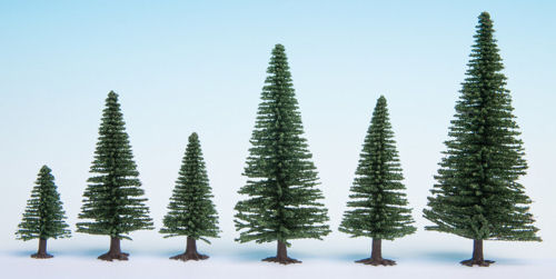 Noch 26822 Model Fir Trees - 10 trees per pack (Hobby Range) Between 16 and 19cm in height