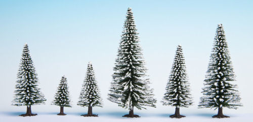 Noch 26828 Snow Fir (25) Hobby Trees 5-14cm - OO / HO Scale
