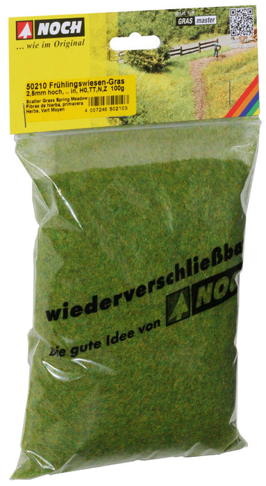 Noch 50210 Spring Meadow Scatter Grass 2.5mm long (100g bag)