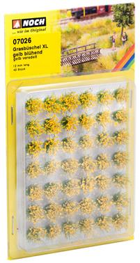 Noch 07026 Blooming Yellow Grass Tufts XL Mini Set 12mm (42)