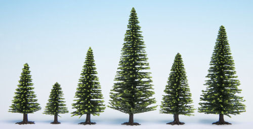 Noch 26825 Spruce Hobby Trees (25 per Pack) 5cm - 14cm Height - OO / HO Scale