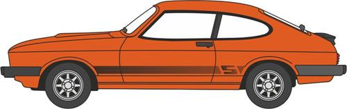 Oxford Diecast Ford Capri MkIII Signal Orange - OO Scale