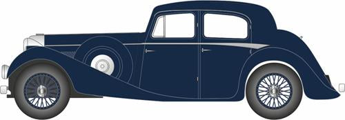 Oxford Diecast 76JSS006 Jaguar 2.5 Litre Dark Blue - OO Scale