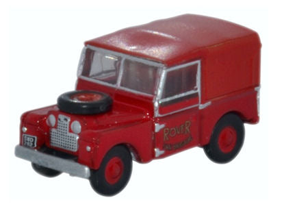 Oxford Diecast NLAN188010 Land Rover Series I Rover Fire Brigade - N Scale