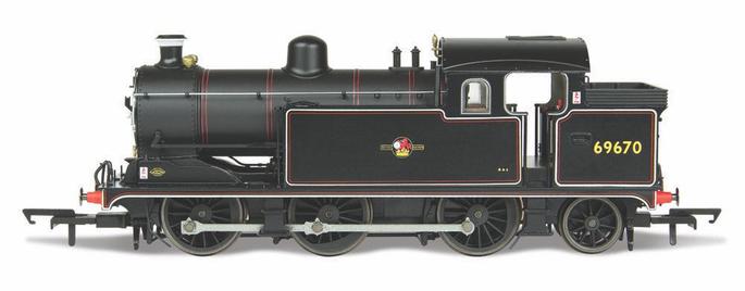 Oxford Rail OR76N7004 N7 Loco BR(Late) 0-6-2 Class N7 No.69670,  OO Gauge Steam Locomotive