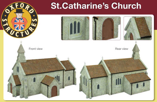 Oxford Structures OS76T001 St. Catharine's Church (Pre-Built)